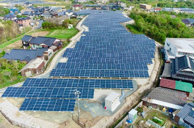 荒神山社宅跡地太陽光発電所建設工事 696kw
