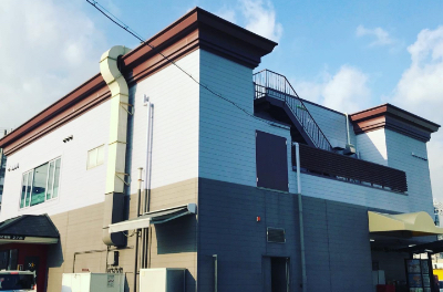 神戸サイゼリヤ脇浜店外壁塗装工事2